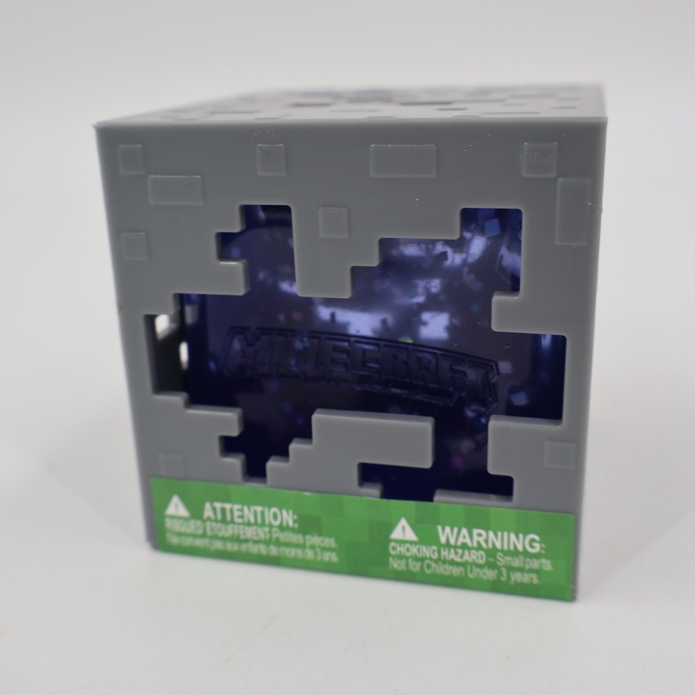 Minecraft Jelly Cubes Just Toy Kids Unisex Grey Purple Squishy Fidget Toy